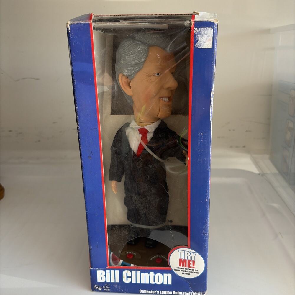 Bill Clinton Collectors Edition Animated Figure Unopened President Talking